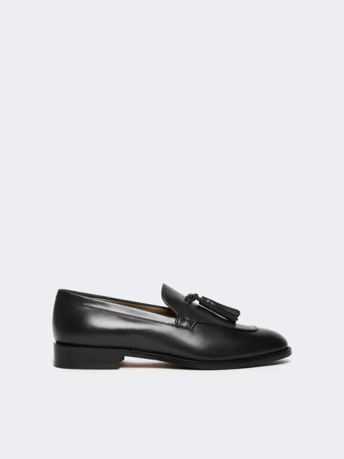Läderloafers med tofsar, svarta Läderloafers med tofsar, svarta