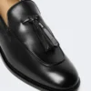Läderloafers med tofsar, svarta Läderloafers med tofsar, svarta