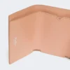Läderplånbok med tre fack, rosa Läderplånbok med tre fack, rosa