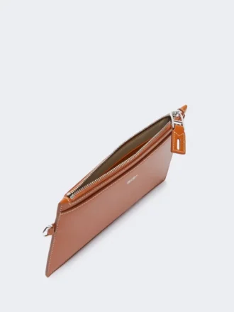 Läderpåse med handledsrem, rost