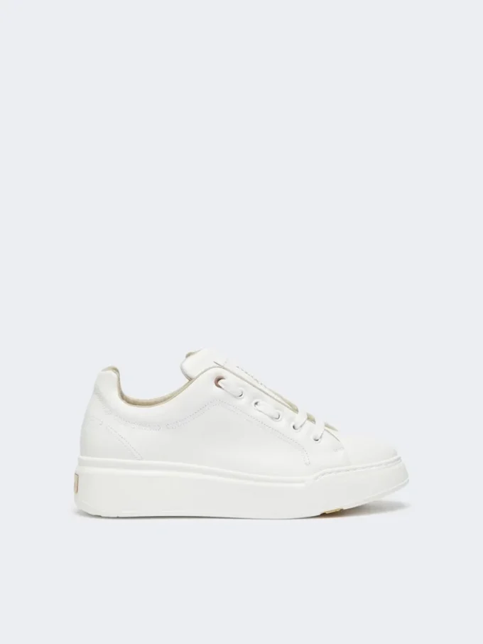 Lädersneakers, optiskt vitt Lädersneakers, optiskt vitt