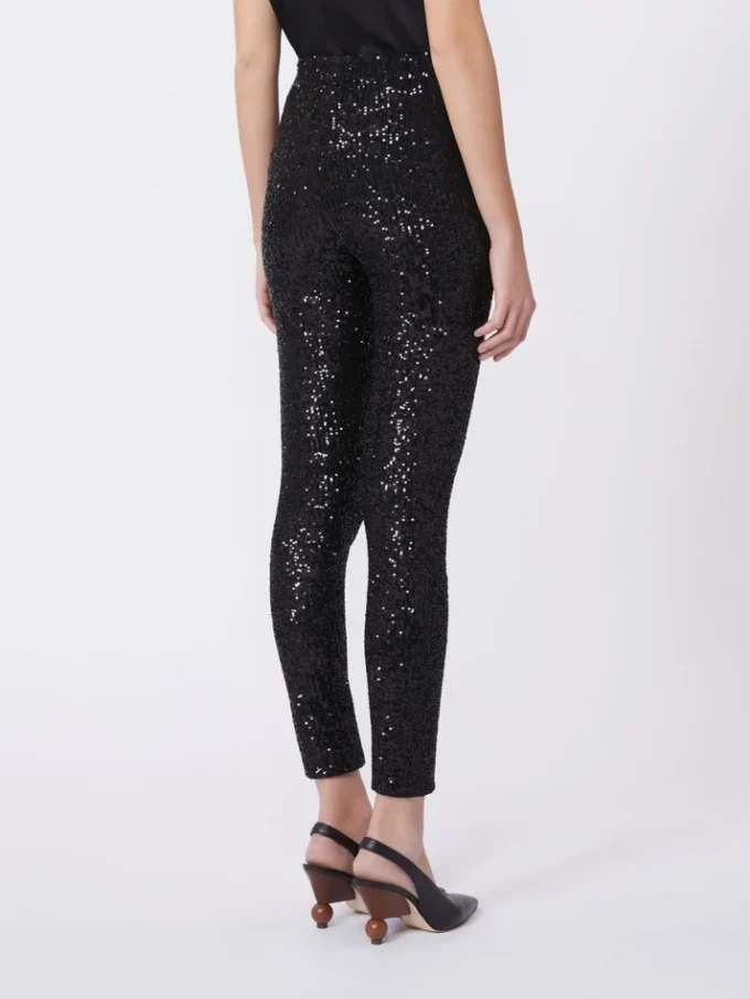 Leggings med paljetter, svarta Leggings med paljetter, svarta