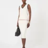 Linne i viskosblandat garn, vitblå Linne i viskosblandat garn, vitblå