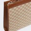 Liten väska i bomullsjacquard, hasselnötsbrun Liten väska i bomullsjacquard, hasselnötsbrun