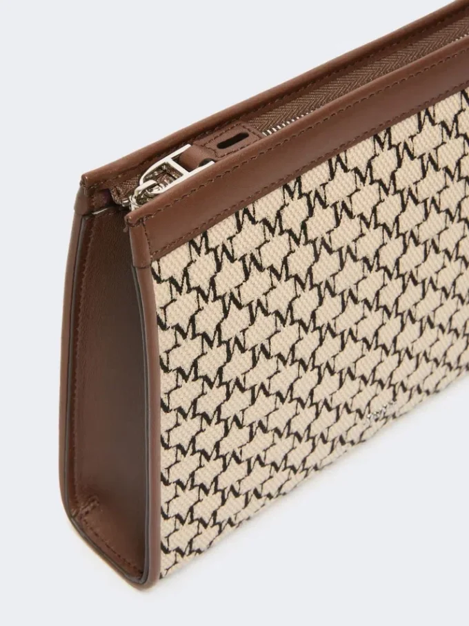 Liten väska i bomullsjacquard, svart