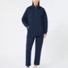 Lång tröja i scuba-jersey, marinblå Lång tröja i scuba-jersey, marinblå