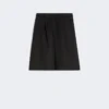 Långa bermudashorts i linne, svarta Långa bermudashorts i linne, svarta