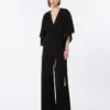Lätt jumpsuit i cady, svart Lätt jumpsuit i cady, svart