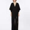 Lätt jumpsuit i cady, svart Lätt jumpsuit i cady, svart