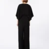 Lätt jumpsuit i cady, svart Lätt jumpsuit i cady, svart