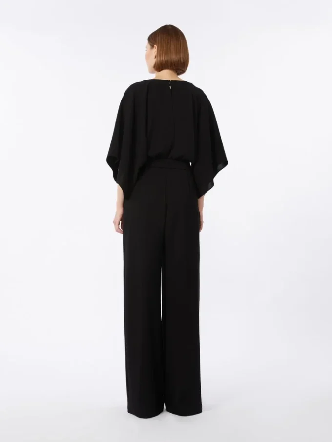 Lätt jumpsuit i cady, svart Lätt jumpsuit i cady, svart