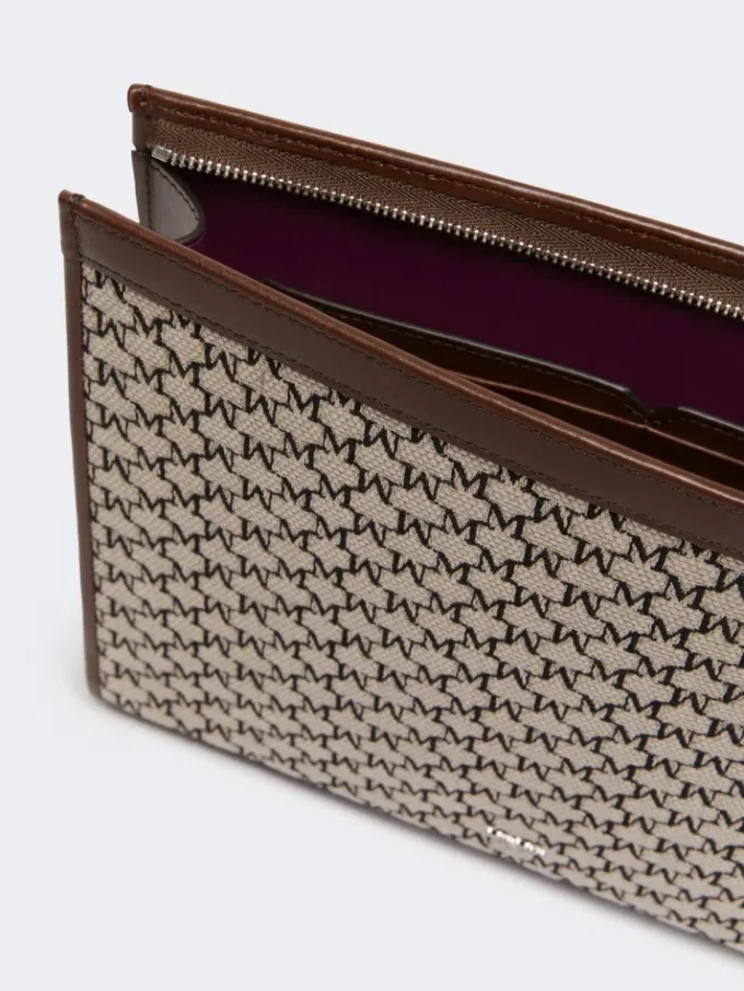 Medelstor väska i bomullsjacquard, svart Medelstor väska i bomullsjacquard, svart