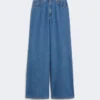Mjuka jeans i bomullsdenim, marinblå Mjuka jeans i bomullsdenim, marinblå