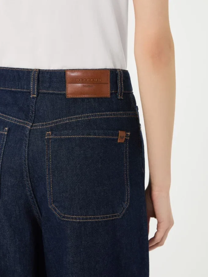 Mjuka jeans i bomullsdenim, marinblå Mjuka jeans i bomullsdenim, marinblå