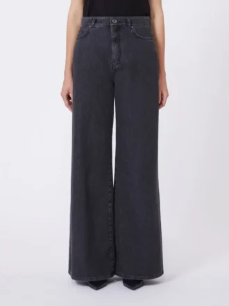 Mjuka jeans i bomullsdenim, svarta