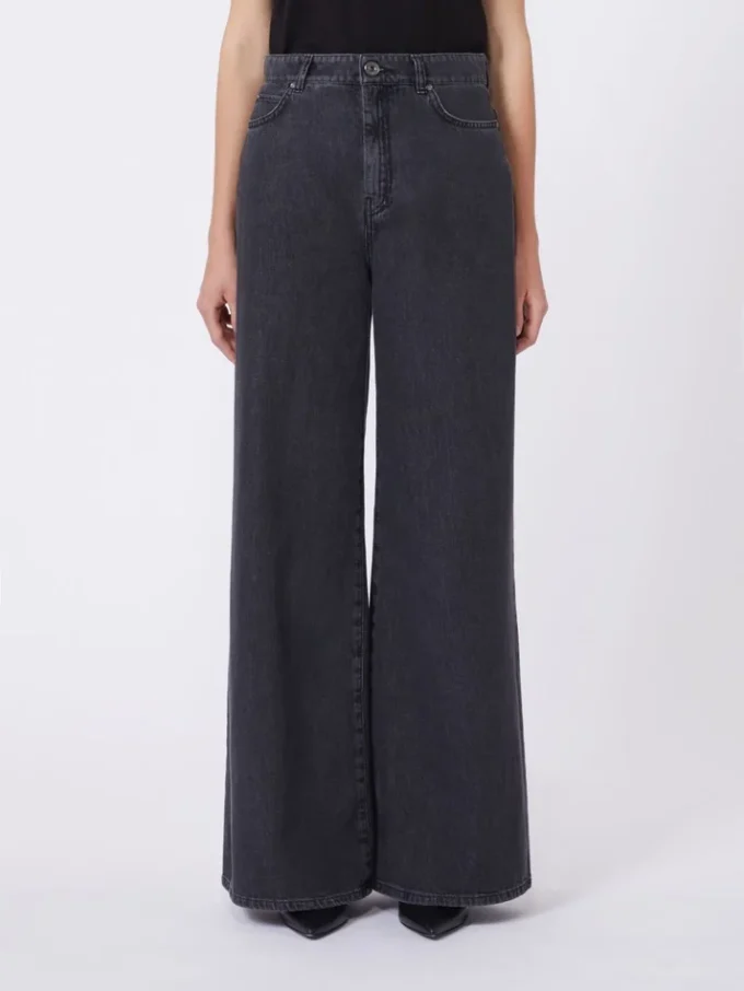 Mjuka jeans i bomullsdenim, svarta Mjuka jeans i bomullsdenim, svarta