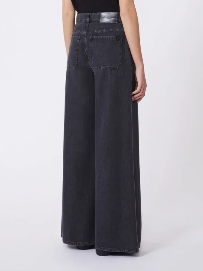 Mjuka jeans i bomullsdenim, svarta Mjuka jeans i bomullsdenim, svarta