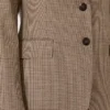 Mönstrad blazer i ulltwill, karamell Mönstrad blazer i ulltwill, karamell