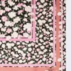 Mönstrad foulard i silketwill, rosa Mönstrad foulard i silketwill, rosa