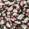Mönstrad foulard i silketwill, rosa Mönstrad foulard i silketwill, rosa