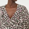 Mönstrad sidenklänning, rosa Mönstrad sidenklänning, rosa