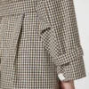Mönstrad vattenavvisande trenchcoat i twill, kaffebrun Mönstrad vattenavvisande trenchcoat i twill, kaffebrun