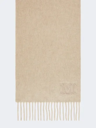 Monogrambroderad kashmirstola, beige