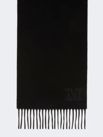 Monogrambroderad kashmirstola, svart