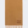 Monogrambroderad kashmirstola, tobaksfärgad Monogrambroderad kashmirstola, tobaksfärgad