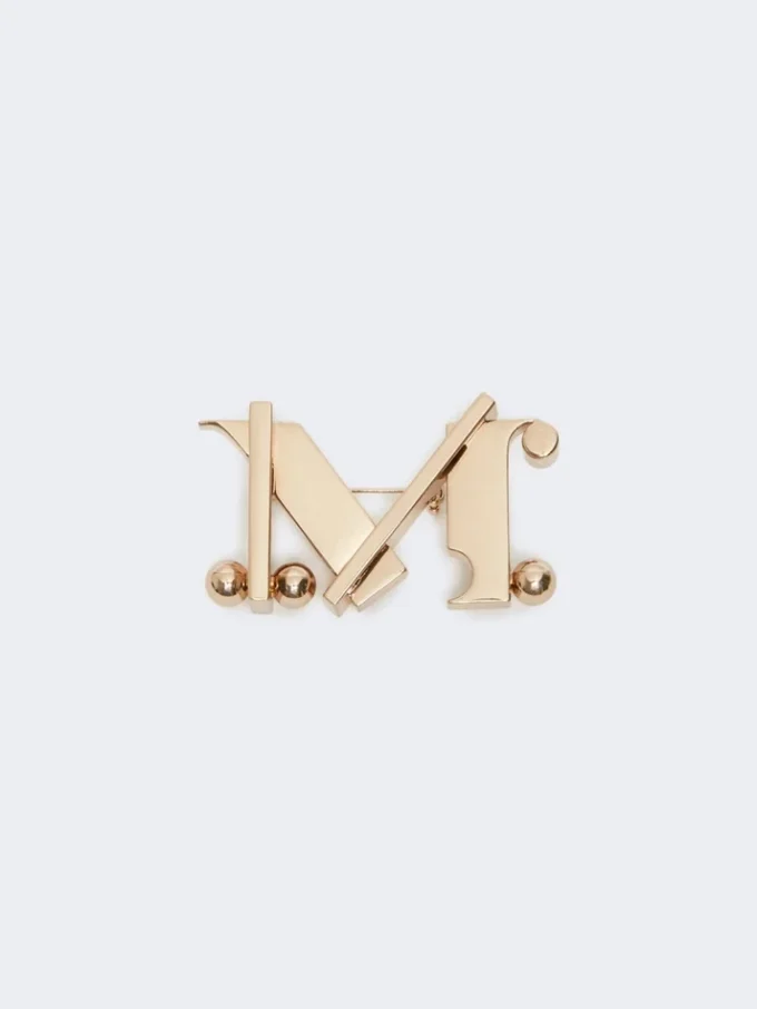 Monogrambrosch i metall, guld