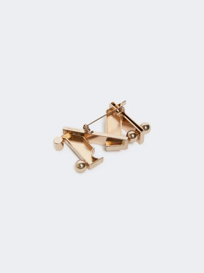 Monogrambrosch i metall, guld