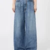 Oversized-jeans med låg midja, midnattsblå Oversized-jeans med låg midja, midnattsblå