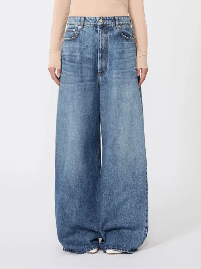 Oversized-jeans med låg midja, midnattsblå Oversized-jeans med låg midja, midnattsblå