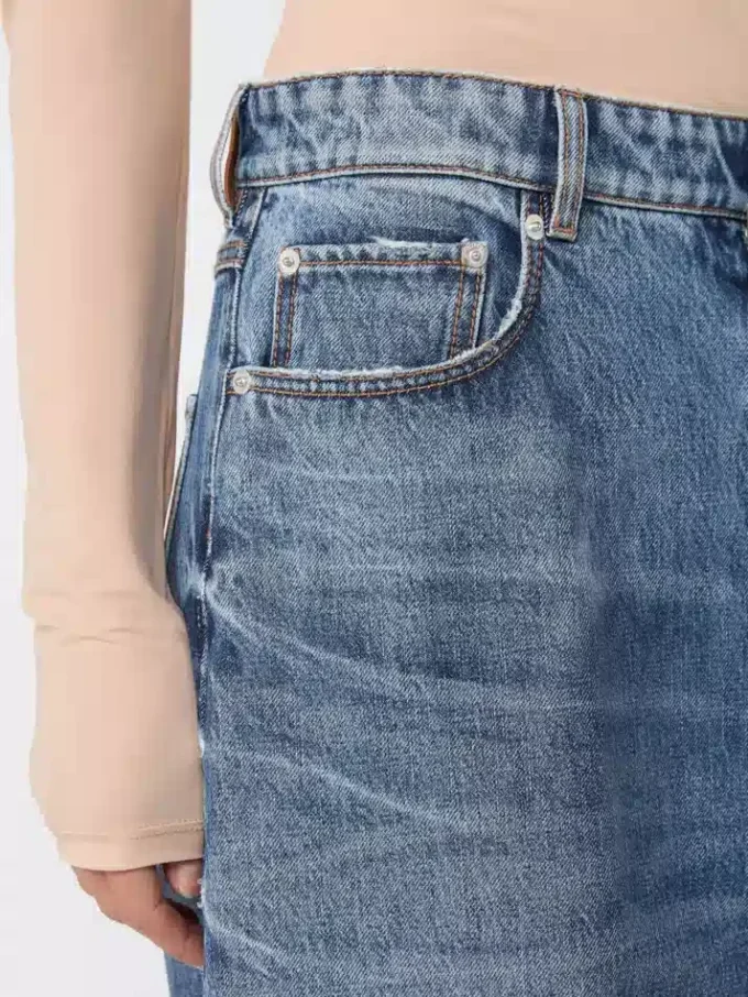 Oversized-jeans med låg midja, midnattsblå Oversized-jeans med låg midja, midnattsblå