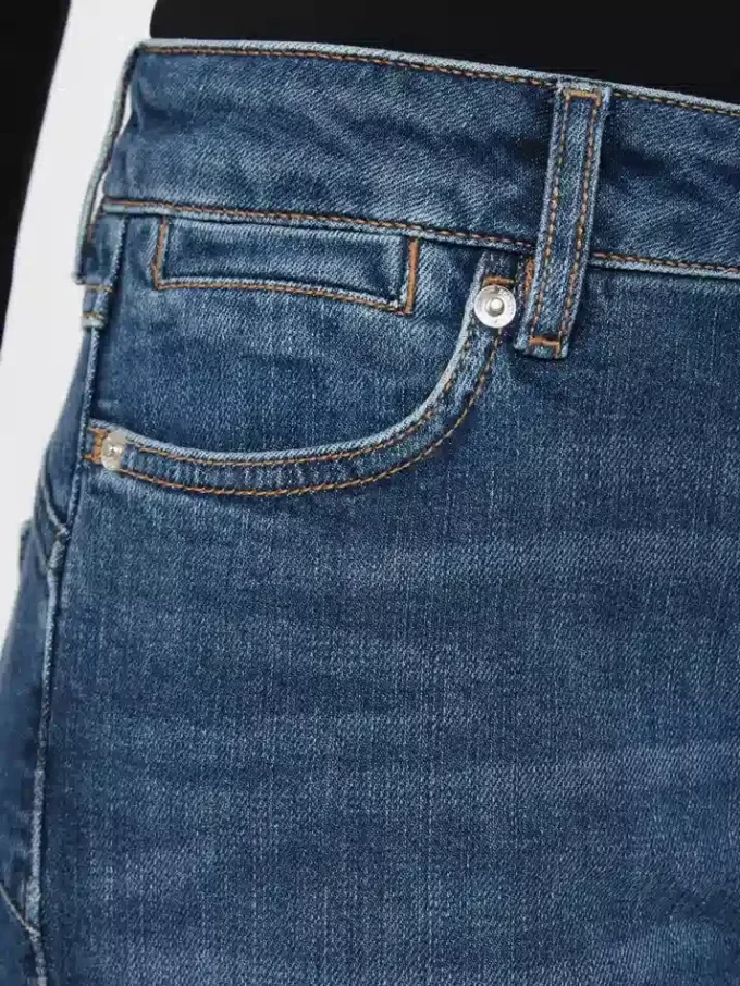 Perfekt sittande mini-flarebyxor med låg midja, ultramarinblå Perfekt sittande mini-flarebyxor med låg midja, ultramarinblå
