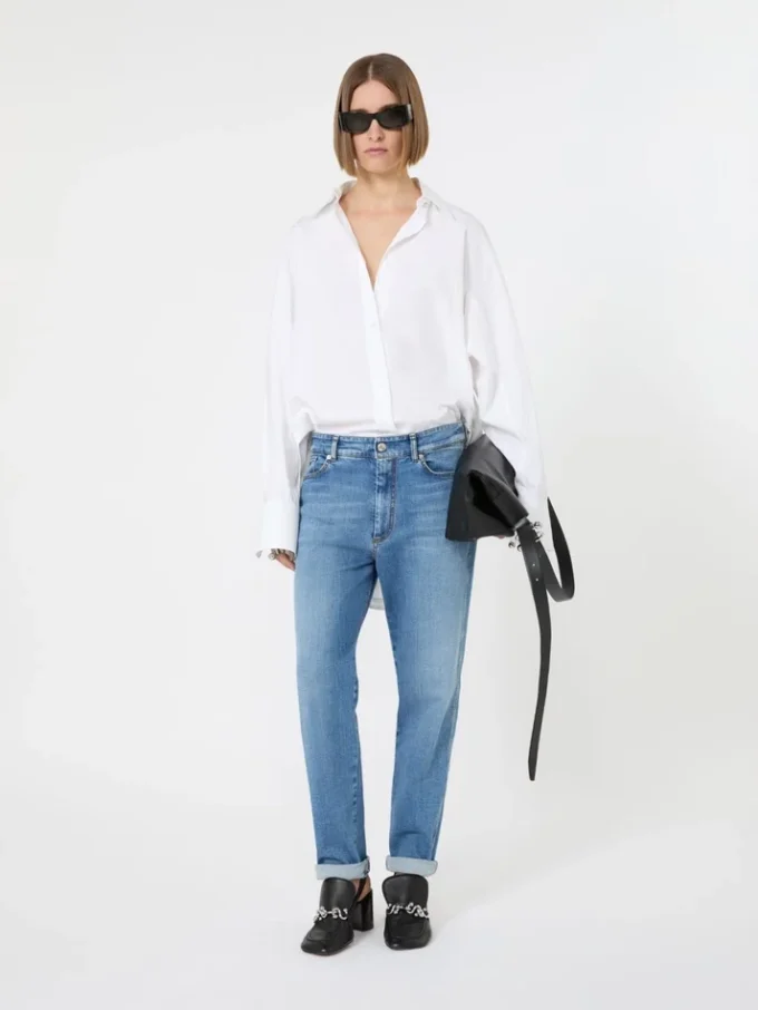 Perfekta boyfriend-jeans, ultramarinblå Perfekta boyfriend-jeans, ultramarinblå
