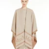 Poncho i jacquardull, beige Poncho i jacquardull, beige