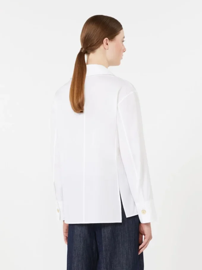 Poplin-skjorta, vit Poplin-skjorta, vit