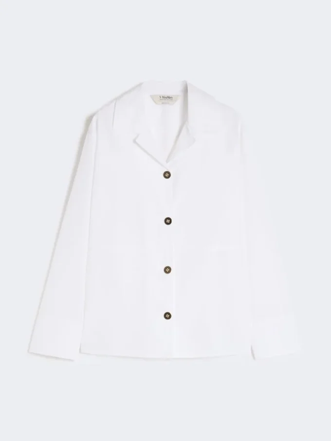 Poplin-skjorta, vit Poplin-skjorta, vit