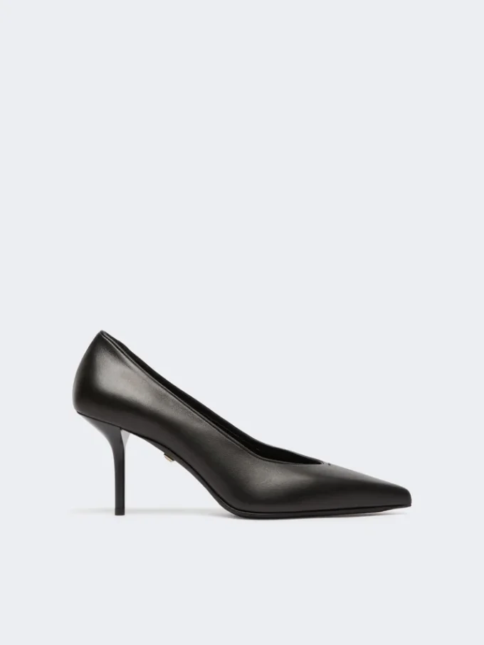 Pumps i mjukt nappaläder, svarta Pumps i mjukt nappaläder, svarta