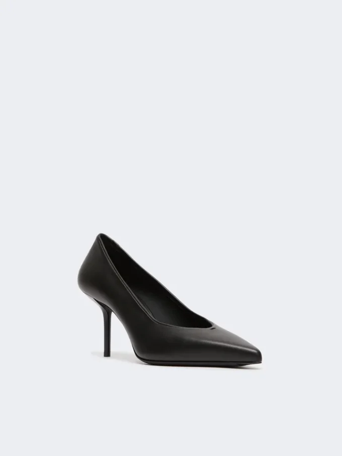 Pumps i mjukt nappaläder, svarta Pumps i mjukt nappaläder, svarta