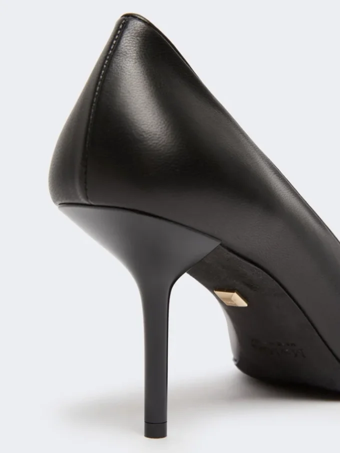 Pumps i mjukt nappaläder, svarta Pumps i mjukt nappaläder, svarta