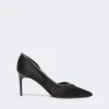 Pumps i satin med kristaller, svarta Pumps i satin med kristaller, svarta