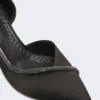 Pumps i satin med kristaller, svarta Pumps i satin med kristaller, svarta