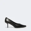 Pumps i slätt läder, svarta Pumps i slätt läder, svarta