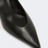 Pumps i slätt läder, svarta Pumps i slätt läder, svarta