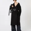 Pure Wool robe coat, svart Pure Wool robe coat, svart