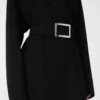 Pure Wool robe coat, svart Pure Wool robe coat, svart