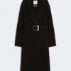 Pure Wool robe coat, svart Pure Wool robe coat, svart