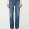 Raka jeans i denim, marinblå Raka jeans i denim, marinblå